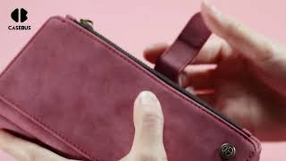 Casebus Zipper Flip Folio Wallet Phone Case, Leather with Card Slots Cash Pocket Magnetic Closure screenshot 4