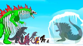 How to Rescue GODZILLA EARTH from Freezing (-1000C)? - 30 Minutes FUNNY of Godzilla &amp; King Kong