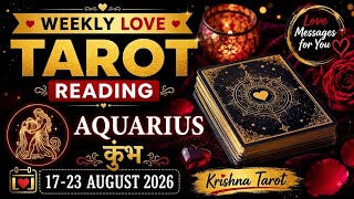 Aquarius Weekly Love Tarot Reading 17-23 August 2026 Hindi