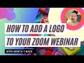 How to add a logo to your Zoom Webinar