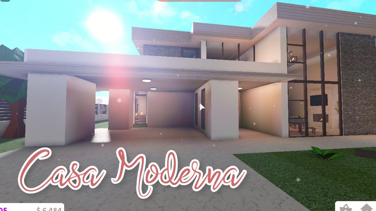 BLOXBURG - CASA MODERNA AESTHETIC *Speedbuild* - ROBLOX 