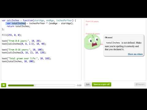 Local and Global Variables | Computer Programming | Khan Academy