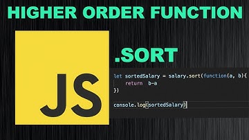 JavaScript higher order functions | .sort() method in JavaScript