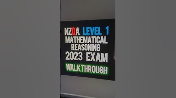 NCEA Level 1 Mathematical Reasoning 2023 Exam Walkthrough out now on YouTube!