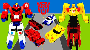 Transformers Toys Combiner Force Robots Optimus Prime Strongarm Bumblebee Sideswipe Rescue Bots
