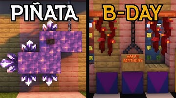 Minecraft | 10+ PARTY Build Hacks and Ideas! [Easy]