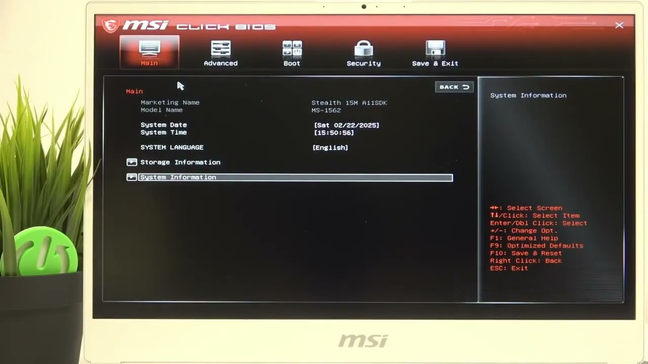MSI Stealth 15M – Cara Mengaktifkan USB Mass Storage Driver Support