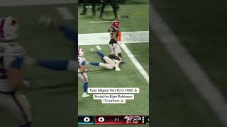 TYLER ALLGEIER FIRST TUDDY 🤑 #nfl #falcons #bills #nflbetting #firsttdscorer screenshot 3