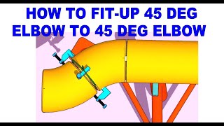 HOW TO FIT UP A 45 DEGREE ELBOW TO ANOTHER 45 DEGREE ELBOW  TUTORIAL FOR BEGINNERS