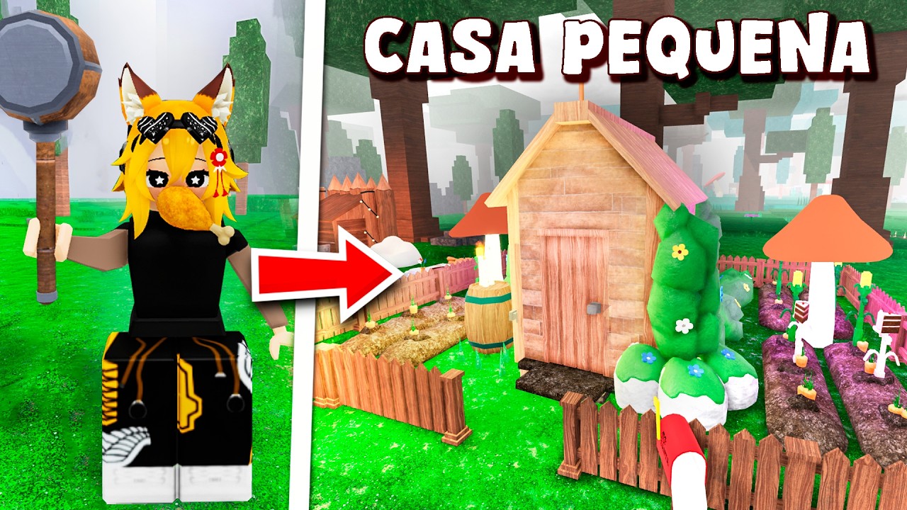 🦊Construí a MENOR BASE na Floresta do 99 Noites! 🏠