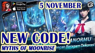New Code Myths Of Moonrise Giftcode & How To Redeem Code 5 November - Mobile Game Androidios