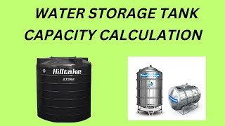 Water Storage tank size calculation | Water Tank Sizing | Domestic | Flushing