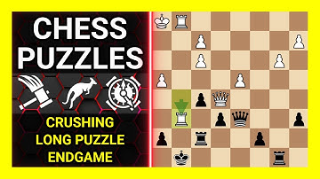 Chess Puzzles to Practice. Themes: Crushing, Long puzzle, Endgame. Learn Chess
