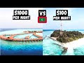 $1000 RESORT vs $100 LOCAL Island Guesthouse | MALDIVES