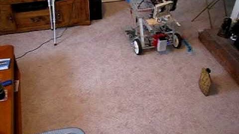 Krill Labs - Rover DK-001-02 (Lady Bug)  - obstacle avoidance algorithm test