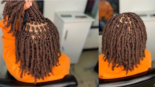 How to : Springtwist on natural hair.  Easy and beginner friendly.😍