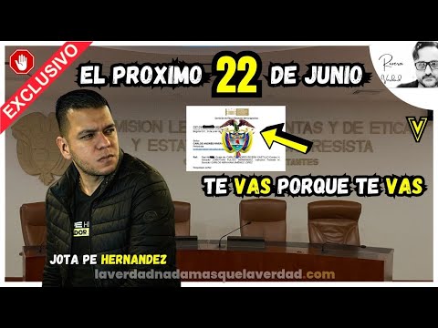 EL 22 TENGO AUDIENCIA EN LA COMISIÓN DE ÉTICA EL FALSIFICADOR JP HERNANDEZ A RESPONDER