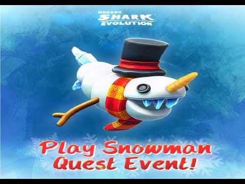 SNOWMAN QUEST EVENT! LIVE - Hungry Shark Evolution