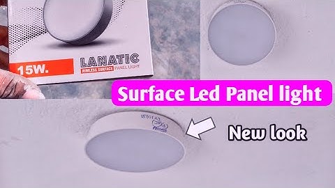 Led light installation without false Ceiling || How To Led Surface panel light fitting