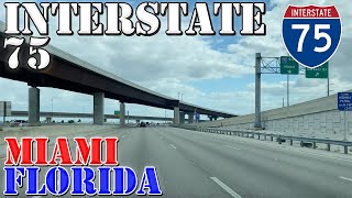 I75 South  Miami  Florida  4K Highway Drive