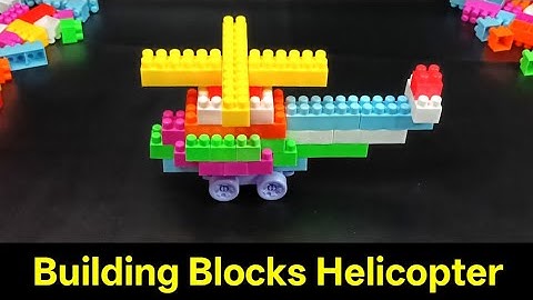 Satisfying ASMR | Building Blocks Helicopter | Lego Building Blocks Video | Pikku Toys #lego #asmr 