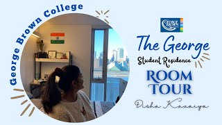 #TheGeorge | ROOM TOUR - Student Residence | #GeorgeBrownCollege 💙 Disha Kavaiya