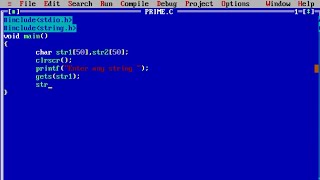 c program to copy one string into another | strcpy() function in c
