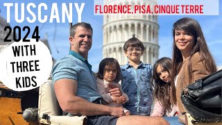 Tuscany: Florence, Pisa, Cinque Terre 2024 Travel Vlog | Italy With Three Kids Part 2