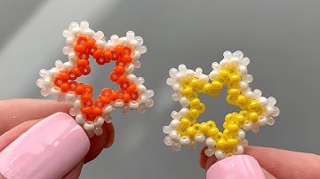 Beaded 3D Star Tutorial | Hollow Seed Bead Star for Ornaments & Charms
