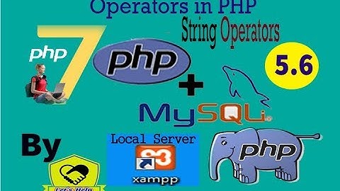 PHP-MySQLi Series 5.6 || String Operators