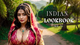 [4K] Ai Art Indian Lookbook Girl Al Art Video - European Countryside