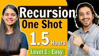 Recursion in One Shot | Theory + Question Practice + Code | Level 1  Easy