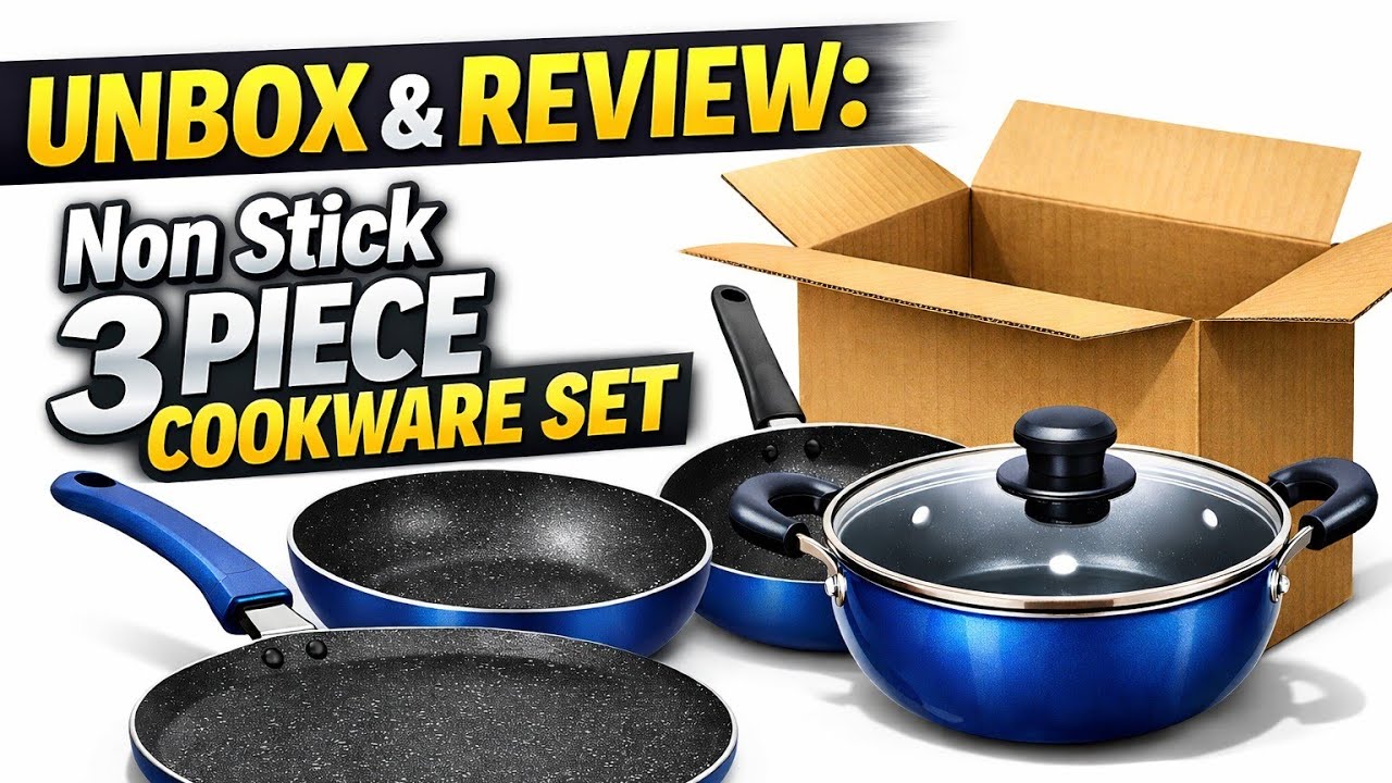 Best Budget Non Stick Cookware Set Unboxing | Non Stick Fry Pan & Dosa Tawa