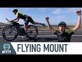 How To Do A Flying Mount | Can Heather Learn From A Pro Triathlete?