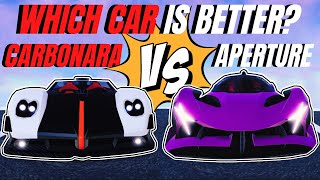 Carbonara vs. Aperture: Which Limited Car is Better in Roblox Jailbreak Trading?