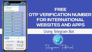 How to get FREE SMS VERIFICATION NUMBER on Telegram | Telegram Bot Tutorial screenshot 4