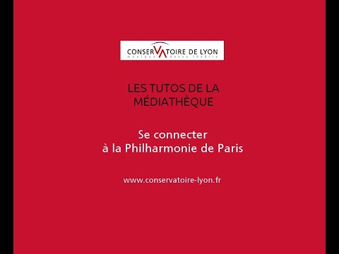 Connexion au streaming de la Philharmonie de Paris