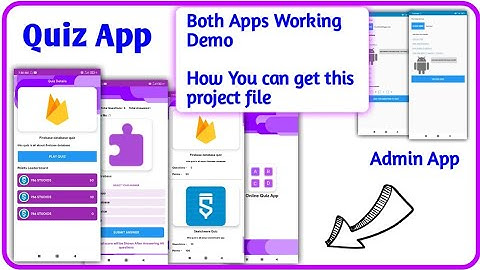 Online Quiz App & Admin App Complete Project Made in Sketchware | Full App working Demo