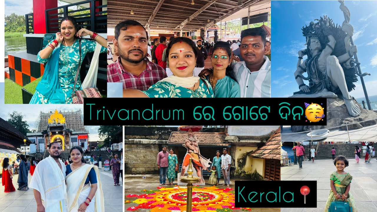 Kerala📍// Shree Padmanabhaswamy Temple// Azhimala shiva statue// Poovar Island ❤️