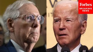 'Record Breaking In The Worst Possible Way': Mitch McConnell Hammers Biden Over Border Security