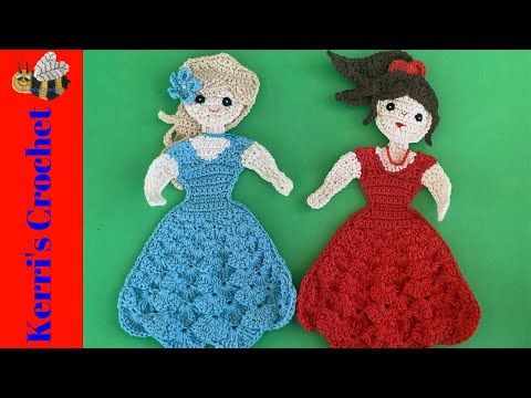 Crochet Lady Tutorial – Crochet Applique Tutorial