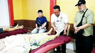 Terapi Telapak Petir. Tulang Ekor Dan Lumbar 2 3 4 Badan Kaku Resimi