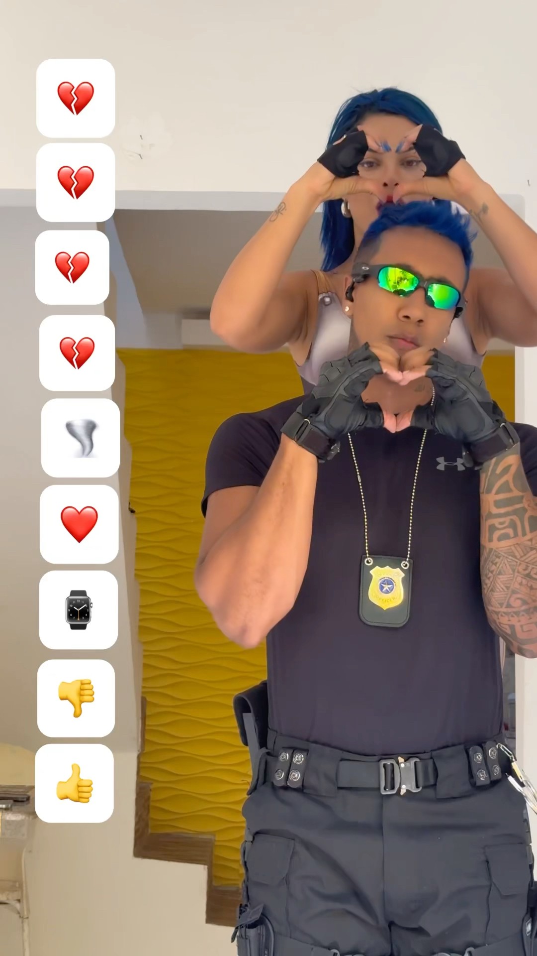 Que horas você está vendo esse vídeo?​⁠@mayca.brasil #trend #challenge #couple #short #shorts