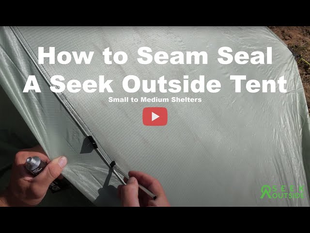 Seam Seal Seek Outside Flight Two - Backpacking Light