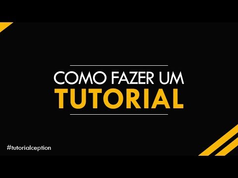 Vídeo: Como Fazer Um Vídeo De Instrução