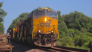 CSX M367 with a friendly crew near Bakertown Indiana