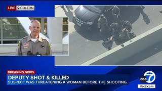 SB County sheriff provides update after deputy shot by gunman before dramatic chase