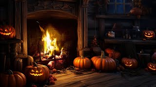 Cozy Halloween Ambience with Fireplace Sounds, Rain and Thunder by Refined Ambience 1,412 views 6 months ago 10 hours