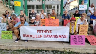 Fethiye Emeklileri Alanları Terk Etmiyor