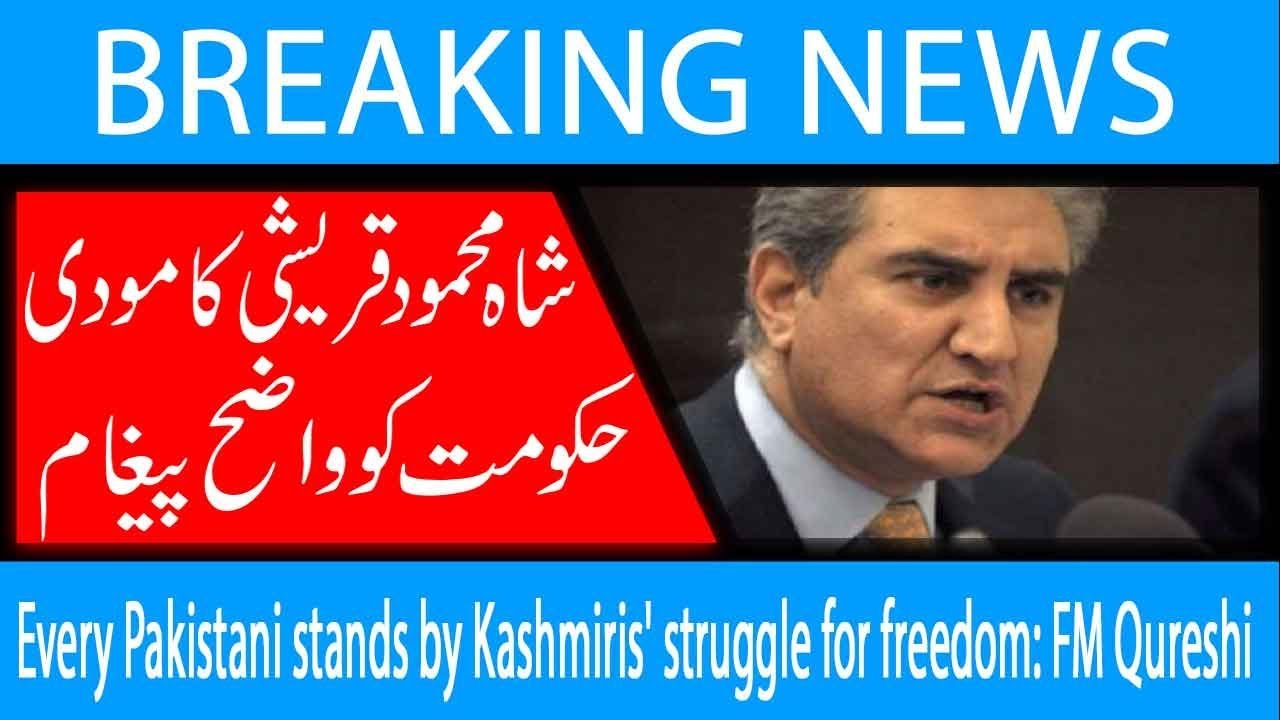 Every Pakistani stands by Kashmiris' struggle for freedom: FM Qureshi | 24 February 2019 | 92NewsHD